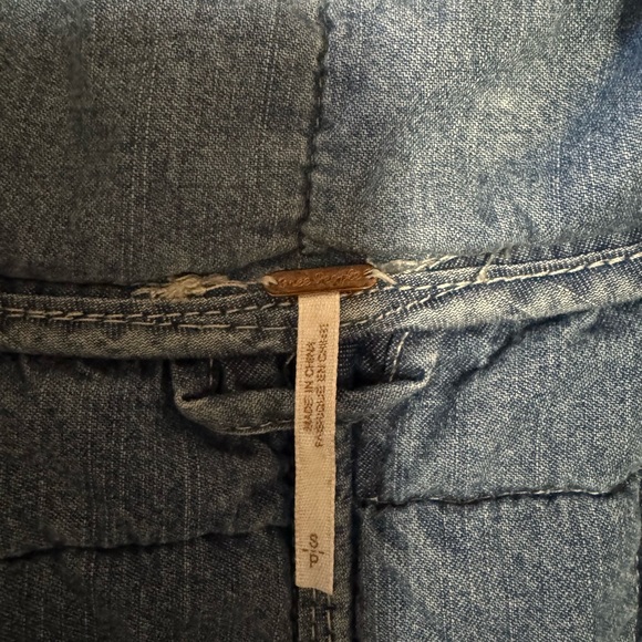 Free People Dolman Quilted Denim Jacket - Picture 3 of 3